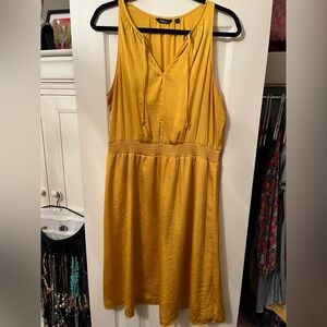 Gold satin sundress